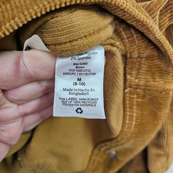 Cropped Corduroy Tan Jacket Size M - Picture 5 of 6